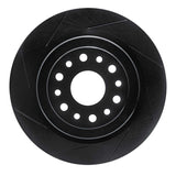 R1 Concepts 19-22 Dodge Ram 1500 Pickup Rear Left Slotted Black Brake Rotor by R1 Concepts RNC-613-40121L
