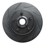 R1 Concepts 86-92 Jeep Cherokee Front Left Slotted Black Brake Rotor by R1 Concepts RNC-613-42018L