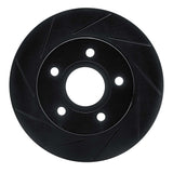 R1 Concepts 99-04 Jeep Grand Cherokee Front Left Slotted Black Brake Rotor by R1 Concepts RNC-613-42024L