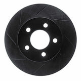 R1 Concepts 02-07 Jeep Liberty Front Left Slotted Black Brake Rotor by R1 Concepts RNC-613-42027L