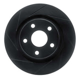 R1 Concepts 12-18 Jeep Wrangler Front Left Slotted Black Brake Rotor by R1 Concepts RNC-613-42033L