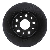 R1 Concepts 18-21 Jeep Wrangler Front Left Slotted Black Brake Rotor by R1 Concepts RNC-613-42039L