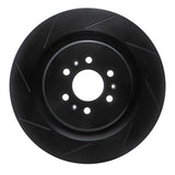 R1 Concepts 04-11 Cadillac CTS Rear Left Slotted Black Brake Rotor by R1 Concepts RNC-613-46016L
