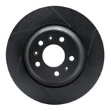 R1 Concepts 04-08 Pontiac Sts Front Right Slotted Black Brake Rotor by R1 Concepts RNC-613-46017R