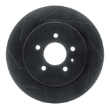 R1 Concepts 05-11 Cadillac CTS Rear Left Slotted Black Brake Rotor by R1 Concepts RNC-613-46020L