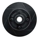 R1 Concepts 78-87 Chevrolet Chevette Front Right Slotted Black Brake Rotor by R1 Concepts RNC-613-47012R