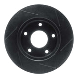 R1 Concepts 82-88 Chevrolet Camaro Rear Left Slotted Black Brake Rotor by R1 Concepts RNC-613-47014L