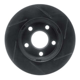 R1 Concepts 97-05 Oldsmobile Alero Front Left Slotted Black Brake Rotor by R1 Concepts RNC-613-47028L