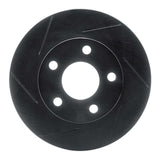 R1 Concepts 97-05 Oldsmobile Alero Front Left Slotted Black Brake Rotor by R1 Concepts RNC-613-47028L