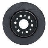 R1 Concepts 17-22 Buick Acadia Rear Left Slotted Black Brake Rotor by R1 Concepts RNC-613-48000L
