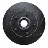 R1 Concepts 90-02 Chevrolet Astro Front Left Slotted Black Brake Rotor by R1 Concepts RNC-613-48015L