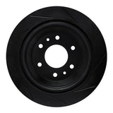 R1 Concepts 02-09 Buick 9-7X Rear Left Slotted Black Brake Rotor by R1 Concepts RNC-613-48045L