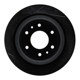 R1 Concepts 02-09 Buick 9-7X Rear Left Slotted Black Brake Rotor by R1 Concepts RNC-613-48045L