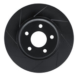 R1 Concepts 04-12 Saturn Aura Front Left Slotted Black Brake Rotor by R1 Concepts RNC-613-53003L