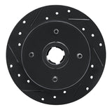 R1 Concepts 86-92 Ford Bronco II Front Left Slotted Black Brake Rotor by R1 Concepts RNC-613-54122L