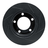R1 Concepts 94-96 Ford Bronco Front Left Slotted Black Brake Rotor