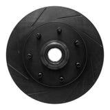 R1 Concepts 97-02 Ford F-150 2WD Front Left Slotted Black Brake Rotor by R1 Concepts RNC-613-54155L
