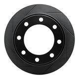R1 Concepts 99-05 Ford Excursion Rear Left Slotted Black Brake Rotor by R1 Concepts RNC-613-54161L