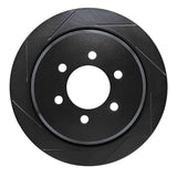 R1 Concepts 02-06 Ford Expedition Rear Left Slotted Black Brake Rotor by R1 Concepts RNC-613-54181L