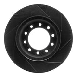 R1 Concepts 05-16 Ford F-450 Super Duty Front Left Slotted Black Brake Rotor by R1 Concepts RNC-613-54197L