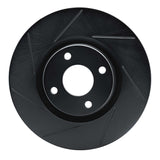R1 Concepts 18-21 Ford EcoSport Front Left Slotted Black Brake Rotor