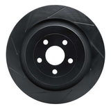 R1 Concepts 19-22 Ford Edge Rear Left Slotted Black Brake Rotor by R1 Concepts RNC-613-55010L