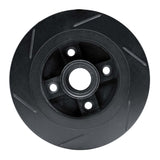 R1 Concepts 84-87 Honda Prelude Rear Right Slotted Black Brake Rotor by R1 Concepts RNC-613-59010R