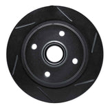 R1 Concepts 84-87 Honda Prelude Rear Right Slotted Black Brake Rotor by R1 Concepts RNC-613-59010R