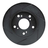 R1 Concepts 12-15 Honda Civic Coupe Front Left Slotted Black Brake Rotor by R1 Concepts RNC-613-59036L