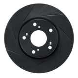 R1 Concepts 98-20 Honda Accord Coupe Front Left Slotted Black Brake Rotor by R1 Concepts RNC-613-59042L
