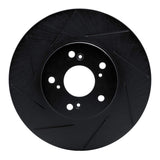 R1 Concepts 99-14 Honda Accord Coupe Front Left Slotted Black Brake Rotor by R1 Concepts RNC-613-59043L