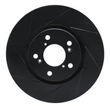 R1 Concepts 06-14 Honda Ridgeline Front Left Slotted Black Brake Rotor by R1 Concepts RNC-613-59051L