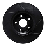 R1 Concepts 16-21 Honda Accord Coupe Front Left Slotted Black Brake Rotor by R1 Concepts RNC-613-59063L