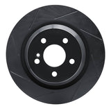 R1 Concepts 01-02 Mercedes-Benz CL55 AMG Rear Left Slotted Black Brake Rotor by R1 Concepts RNC-613-63042L