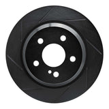 R1 Concepts 03-17 Mercedes-Benz CLS400 Rear Left Slotted Black Brake Rotor by R1 Concepts RNC-613-63053L