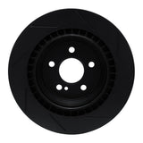 R1 Concepts 07-14 Mercedes-Benz CL550 Rear Left Slotted Black Brake Rotor by R1 Concepts RNC-613-63076L