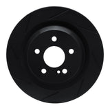 R1 Concepts 07-14 Mercedes-Benz CL550 Rear Left Slotted Black Brake Rotor by R1 Concepts RNC-613-63076L