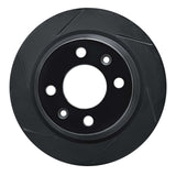 R1 Concepts 86-98 Saab 900/9000 Rear Left Slotted Black Brake Rotor by R1 Concepts RNC-613-65006L