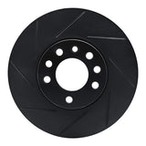 R1 Concepts 97-06 Saab 900 Front Left Slotted Black Brake Rotor by R1 Concepts RNC-613-65011L
