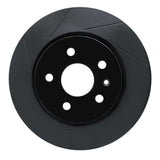 R1 Concepts 10-22 Buick 09-5 Rear Left Slotted Black Brake Rotor by R1 Concepts RNC-613-65024L