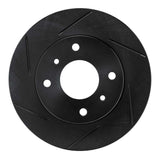 R1 Concepts 89-13 Nissan 240SX Front Left Slotted Black Brake Rotor by R1 Concepts RNC-613-67028L