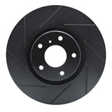 R1 Concepts 03-21 Nissan 350Z Front Left Slotted Black Brake Rotor by R1 Concepts RNC-613-67052L