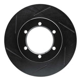 R1 Concepts 98-15 Nissan Frontier Front Left Slotted Black Brake Rotor by R1 Concepts RNC-613-67085L