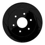 R1 Concepts 04-15 Nissan Armada Rear Left Slotted Black Brake Rotor by R1 Concepts RNC-613-67090L