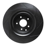 R1 Concepts 08-20 Nissan 350Z Rear Left Slotted Black Brake Rotor by R1 Concepts RNC-613-68013L