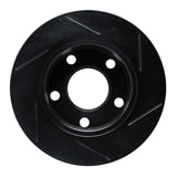 R1 Concepts 85-00 Audi 200 Quattro Rear Left Slotted Black Brake Rotor by R1 Concepts RNC-613-73009L