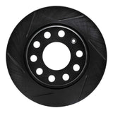 R1 Concepts 00-08 Audi A4 Quattro Rear Left Slotted Black Brake Rotor by R1 Concepts RNC-613-73045L