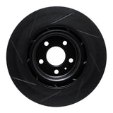 R1 Concepts 08-11 Audi S4 Front Right Slotted Black Brake Rotor by R1 Concepts RNC-613-73058R