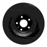 R1 Concepts 12-15 Audi TT Quattro (Excl RS) Front Left Slotted Black Brake Rotor by R1 Concepts RNC-613-73069L