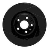 R1 Concepts 12-15 Audi TT Quattro (Excl RS) Front Left Slotted Black Brake Rotor by R1 Concepts RNC-613-73069L